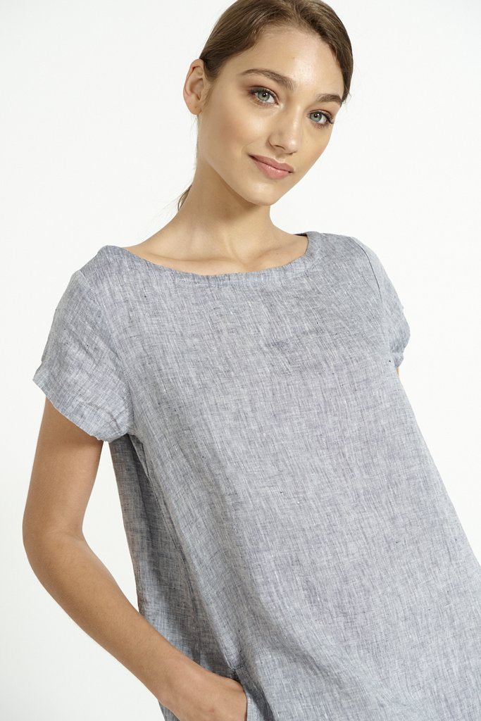 Connie Dress in Ash - Elegant Women's Casual Dress for Everyday Wear, Office, and Special Occasions