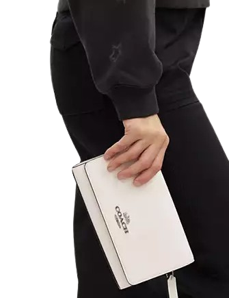 Coach Flap Clutch Crossbody Bag for Women | Genuine Leather Shoulder Purse with Adjustable Strap | Perfect for Evening Parties, Date Nights & Special Occasions