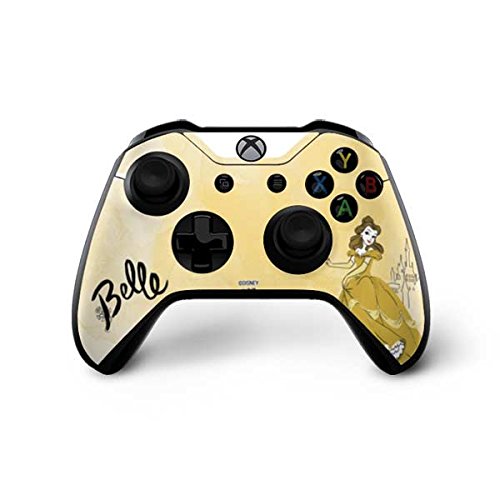 Officially Licensed Disney Princess Belle Gaming Skin for Xbox One X Controller - Custom Decal Sticker for Enhanced Grip & Style - Perfect for Gamers & Disney Fans
