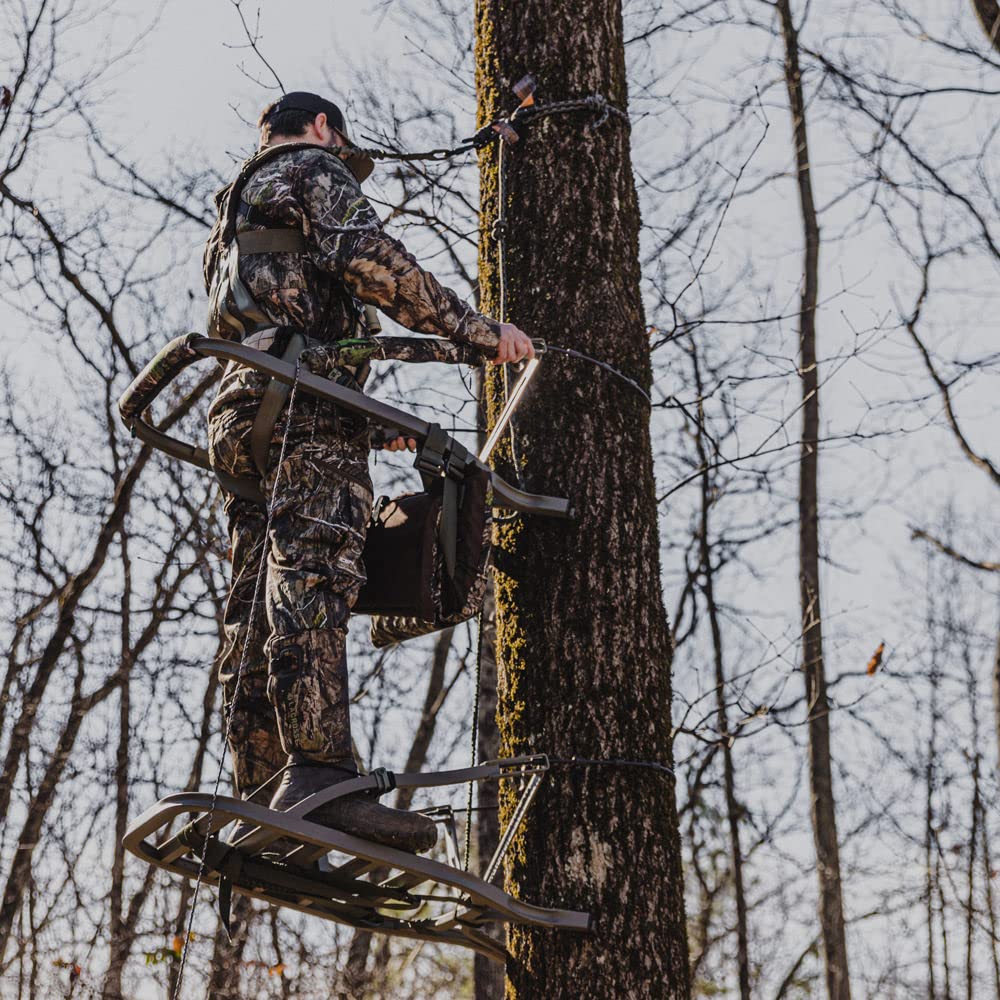 Summit Treestands Viper SD Climbing Treestand - Lightweight Hunting Tree Stand with Comfortable Seat & Secure Cable System | Camouflage Design for Deer Hunting & Outdoor Adventures