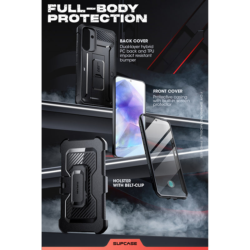 Samsung Galaxy A55 Unicorn Beetle PRO Rugged Holster Case - Heavy Duty Protective Cover with Belt Clip for Shockproof & Drop Protection - Perfect for Construction, Outdoor Work & Extreme Sports