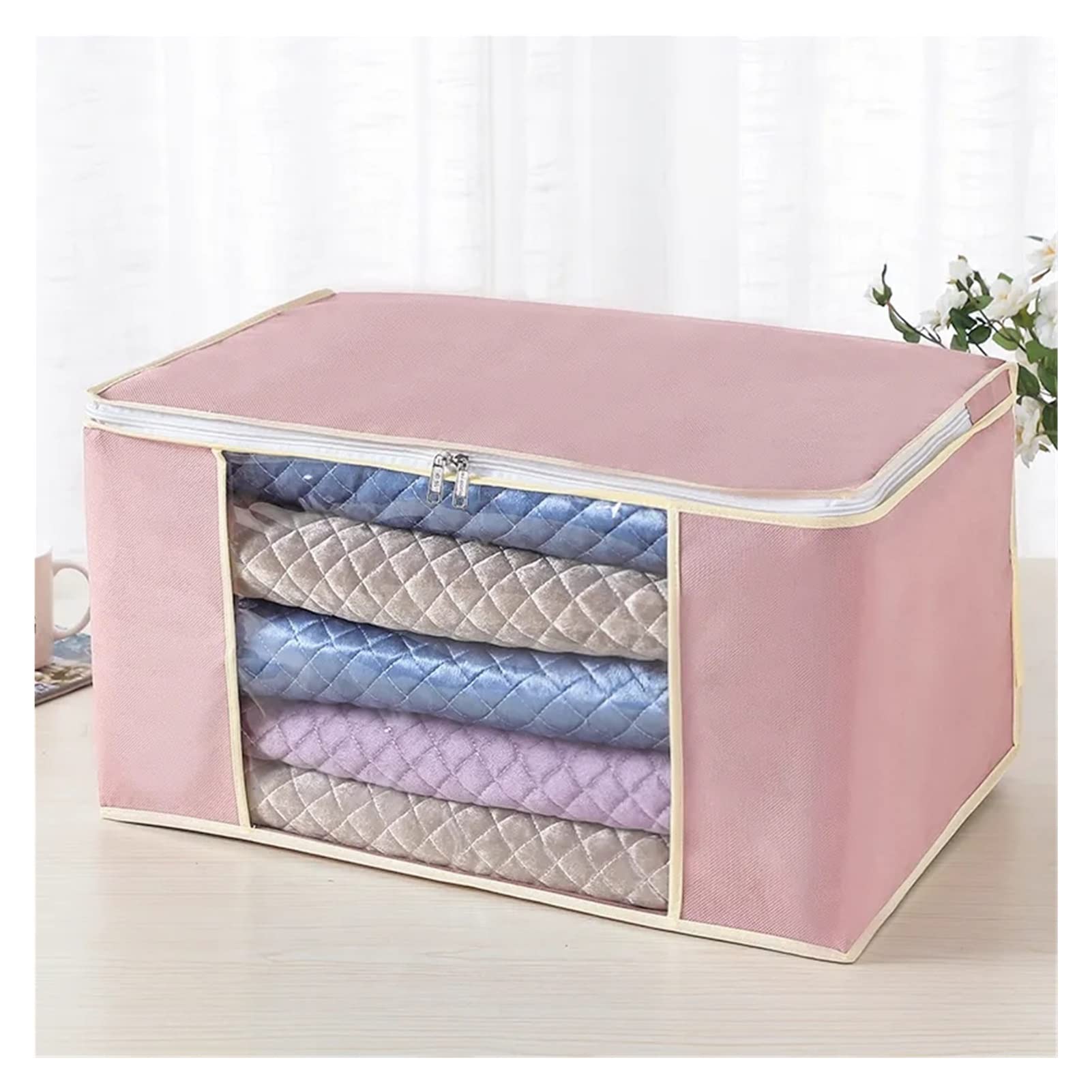 Foldable Travel Luggage Organizer Bag - Dustproof Storage Box for Clothes & Quilts (XXXL, Color A) | Perfect for Home Organization & Suitcase Packing