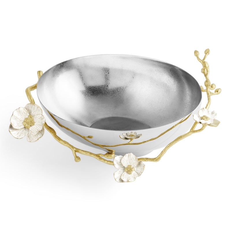 Elegant Orchid Low Oval Bowl - Handcrafted Ceramic Serving Dish for Salads, Soups & Desserts - Perfect for Dining, Entertaining & Home Decor