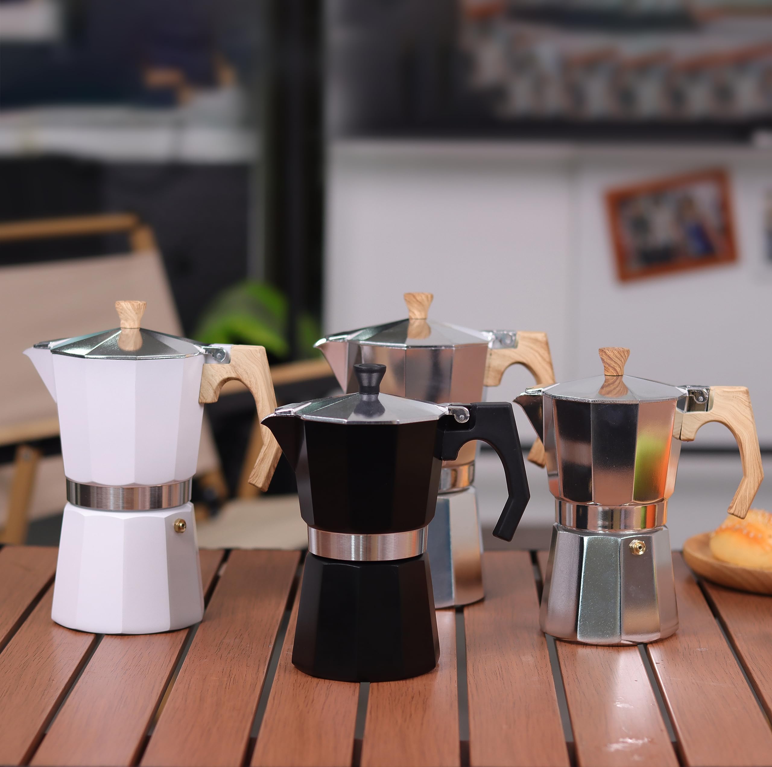Wedrink Stovetop Espresso Maker - 9 Cup Aluminum Moka Pot (15.2oz) for Cuban & Italian Coffee | Stovetop Coffee Brewer for Home, Camping & Gifts | Perfect for Espresso Lovers & Coffee Enthusiasts