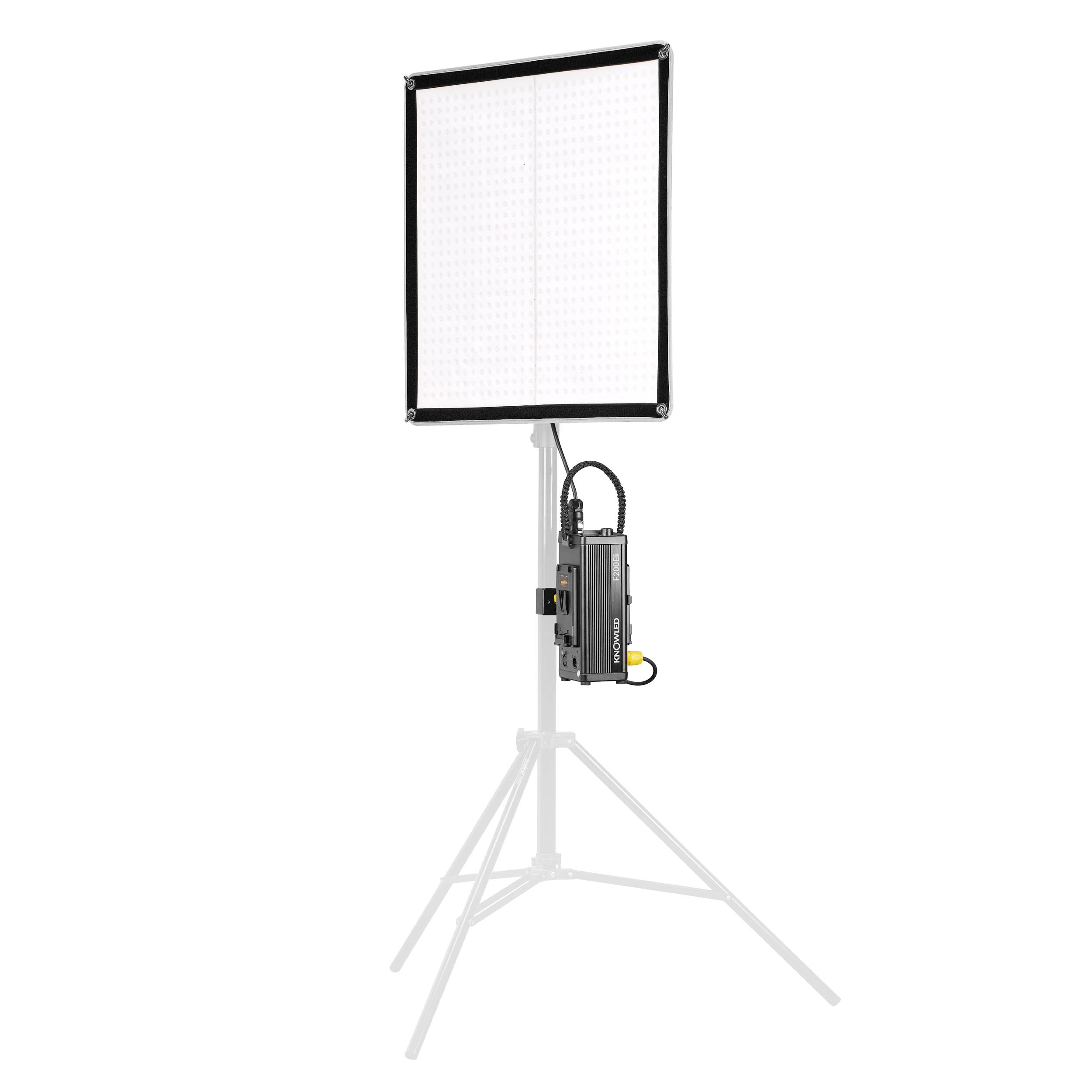 KNOWLED F200Bi 2x2 Feet IP65 Waterproof Flexible LED Panel - Dimmable Cine Lighting for Film Studio, Photography & Video Production