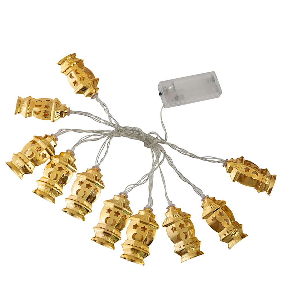 BESPORTBLE Ramadan Eid String Lights - 1.5M LED Curtain Lights for Eid Mubarak Decorations, Muslim Holiday Party, DIY Home Decor | Perfect for Indoor/Outdoor Celebrations, Mosque Decor & Festive Gatherings