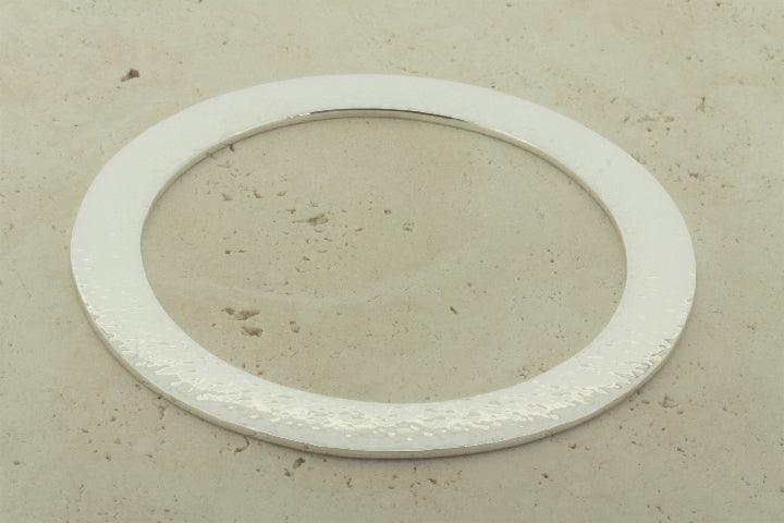 Hammered Disc Bangle Bracelet for Women - Handmade Boho Jewelry - Perfect for Casual Wear, Parties & Gifts