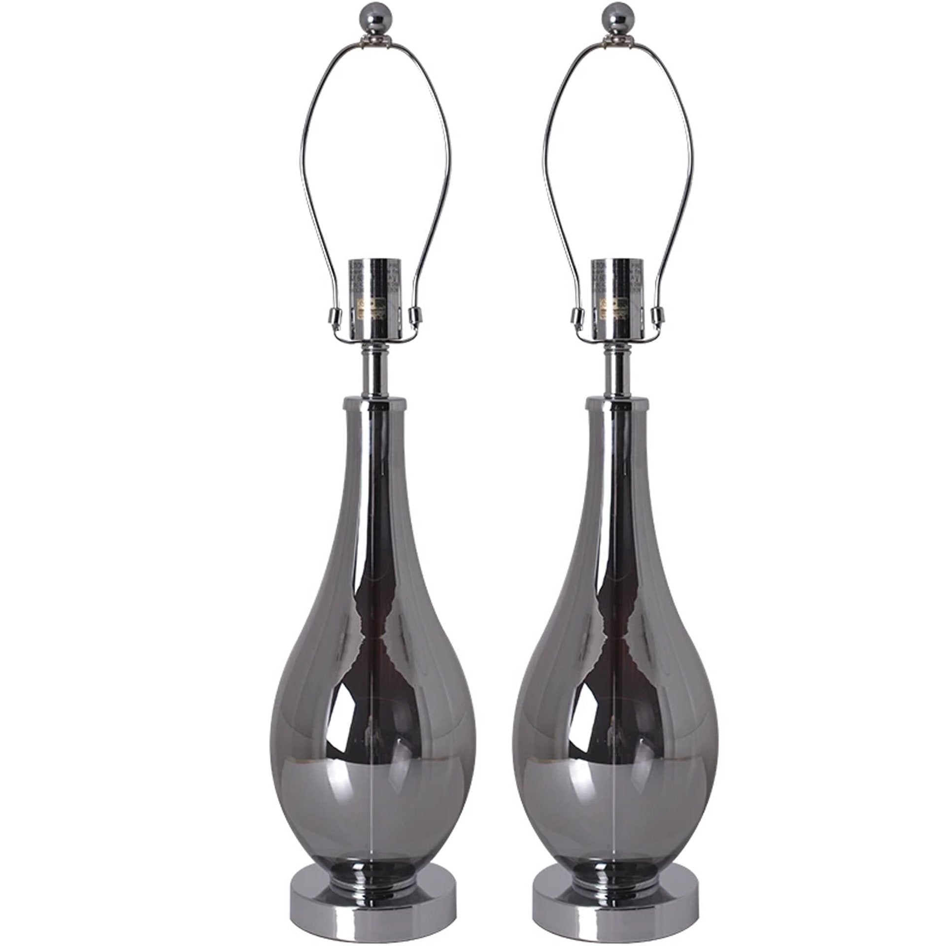 Tulip Ombre Droplet Glass Table Lamp Set of 2 - 28 Inch Modern Home Decor for Living Room, Bedroom & Office Lighting