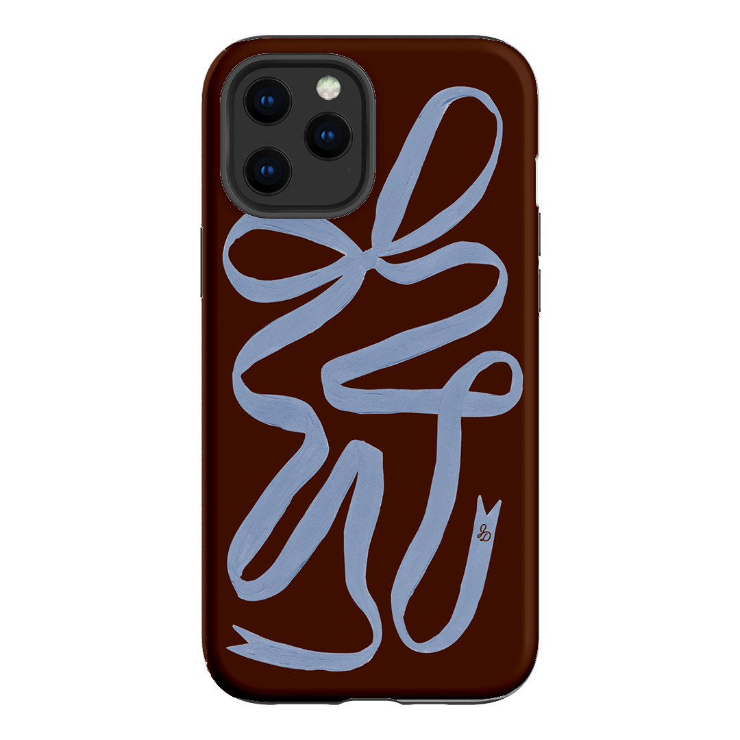Elegant Mocha Ribbon Phone Case - Slim Protective Cover for iPhone & Samsung - Perfect for Everyday Use, Parties & Gifts