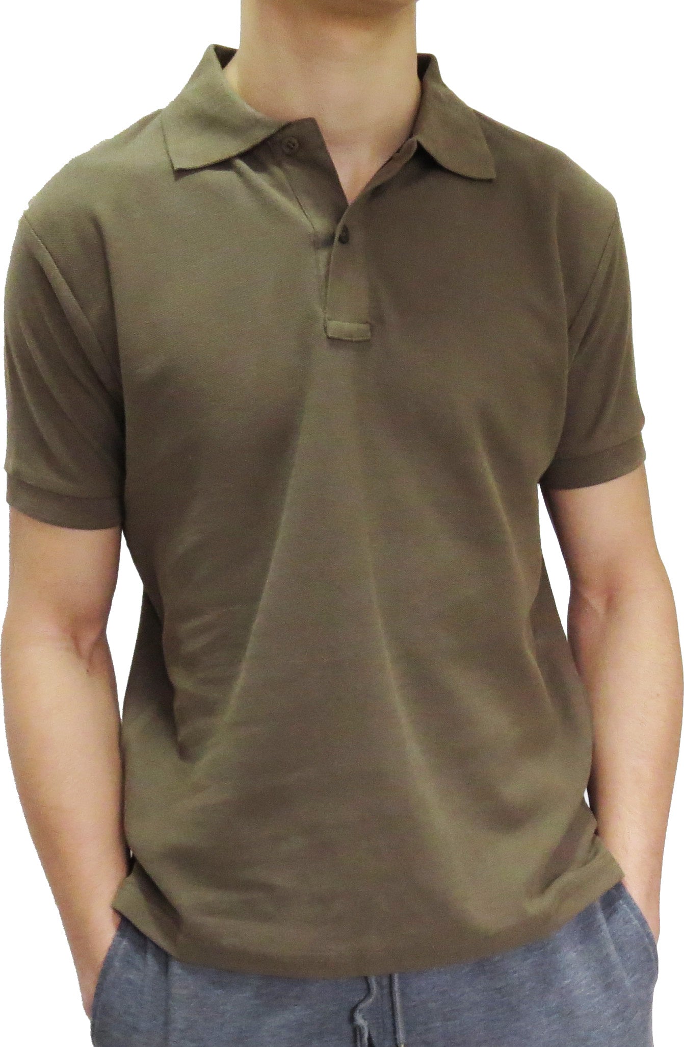 Men's Enfari Short Sleeve Basic Pique Polo Shirt - Comfortable Casual Wear for Work, Golf & Everyday Outfits