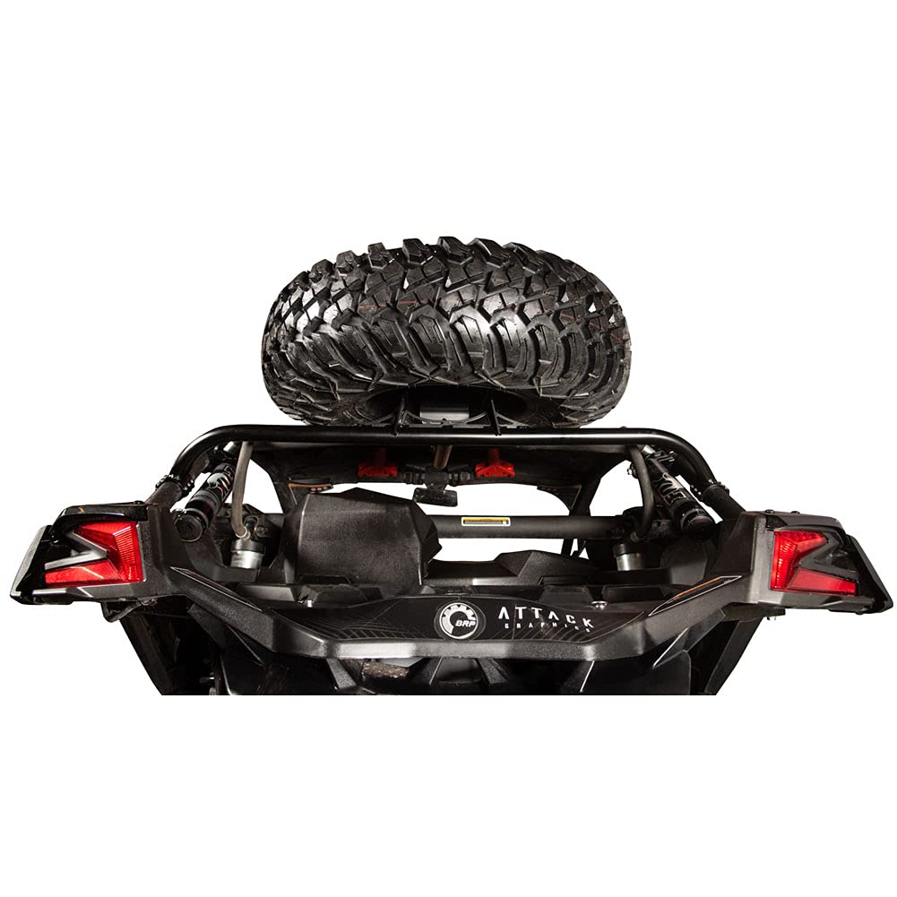 Tusk Spare Tire Carrier for CAN-AM Maverick X3 DS Turbo 64-Inch (2021-2022 Models) - Heavy-Duty Off-Road Accessory for Adventure & Trail Riding