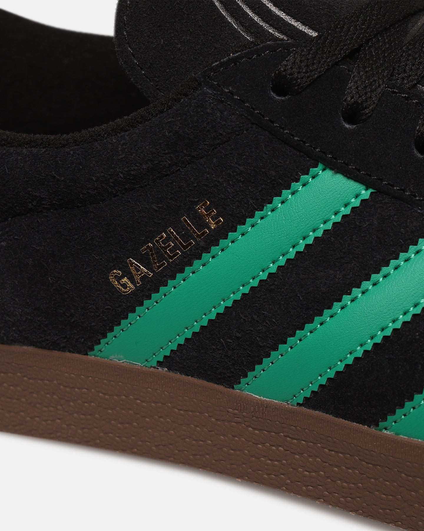 Adidas Gazelle Sneakers for Men - Classic Black & Green Low-Top Casual Shoes | Perfect for Running, Gym, Workout & Everyday Wear