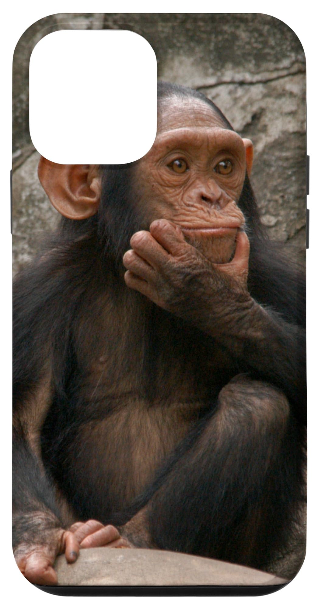 iPhone 12 Mini Cute Chimpanzee Animal Phone Case - Durable Protective Cover for Everyday Use & Perfect Gift for Animal Lovers