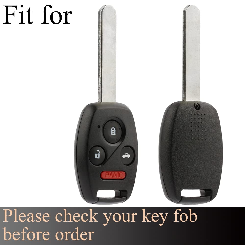 Premium Soft TPU Key Fob Cover with Metal Keychain - Compatible with Honda Accord, Civic, EX, Pilot, CR-V - Durable Protection Case (White) | Perfect for Everyday Use, Car Enthusiasts & Gift Giving