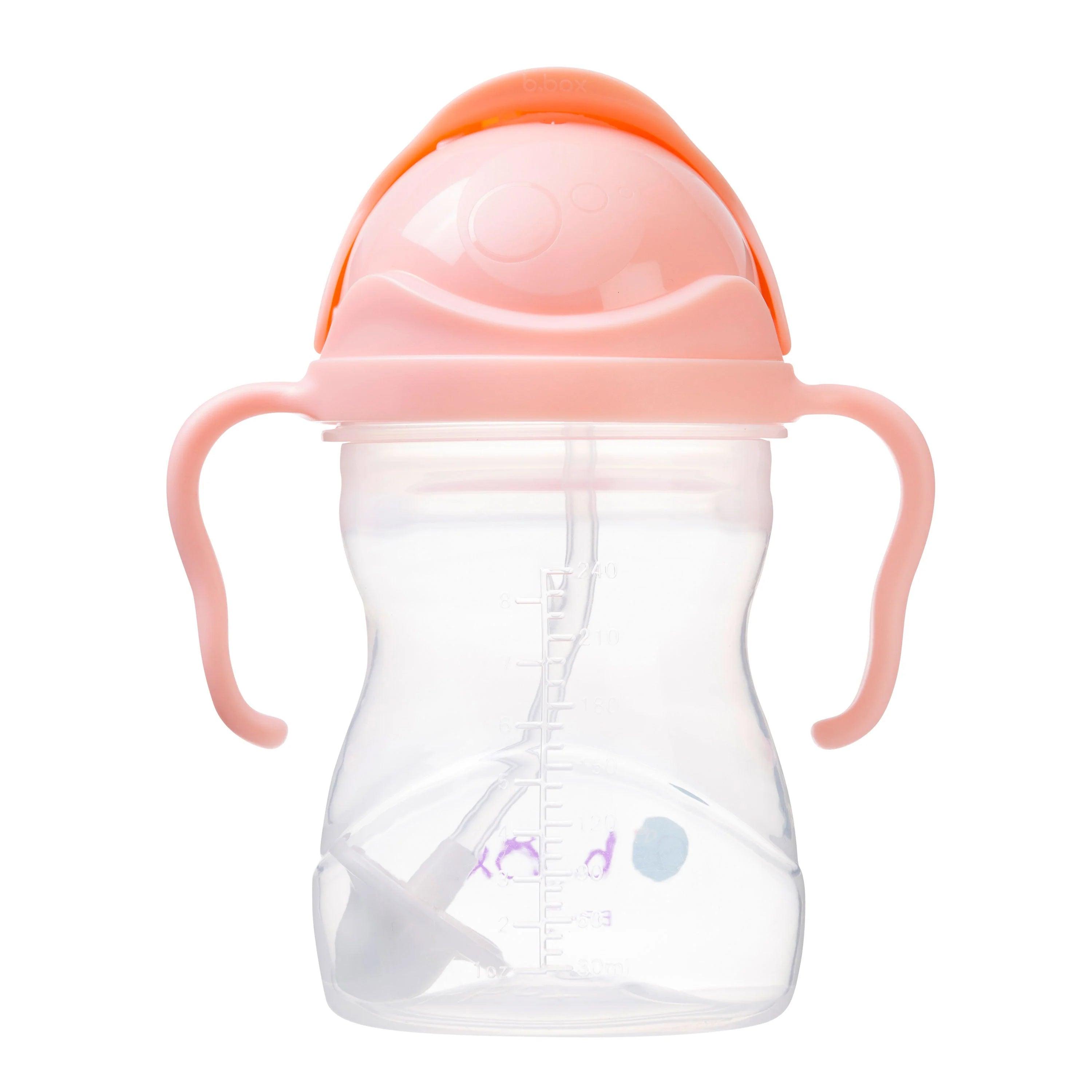 b.box Baby & Toddler Sippy Straw Cup 8oz/240ml - Leak Proof Spill Proof Drinking Cup for Infants & Kids - Perfect for Daycare, Travel & On-the-Go Hydration