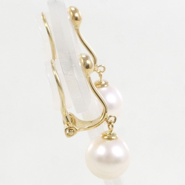 18K Yellow Gold Pearl Earrings for Women - Classic Elegant Stud Earrings with Genuine Pearls - Perfect for Weddings, Parties & Special Occasions