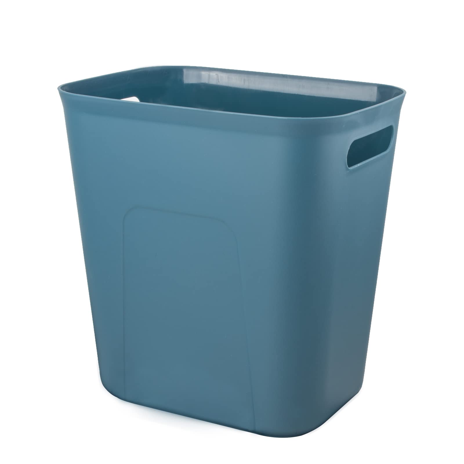 UUJOLY 3.5 Gallon Plastic Small Trash Can - Compact Waste Basket for Bathroom, Kitchen, Office, Kids Room & Dorm - Blue Green Garbage Bin - Perfect for Laundry Rooms, Bedrooms & Small Spaces