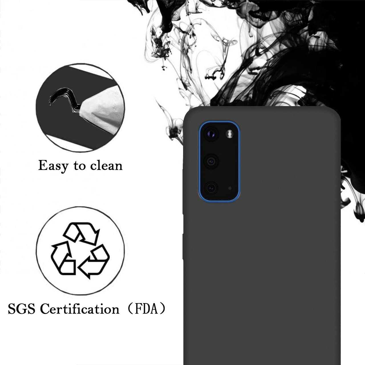 Custom Personalized Photo & Text Name Phone Case for Samsung Galaxy S20 - Anti-Scratch Soft TPU Protective Cover (Black) - Perfect for Gifts, Daily Protection & Style Expression
