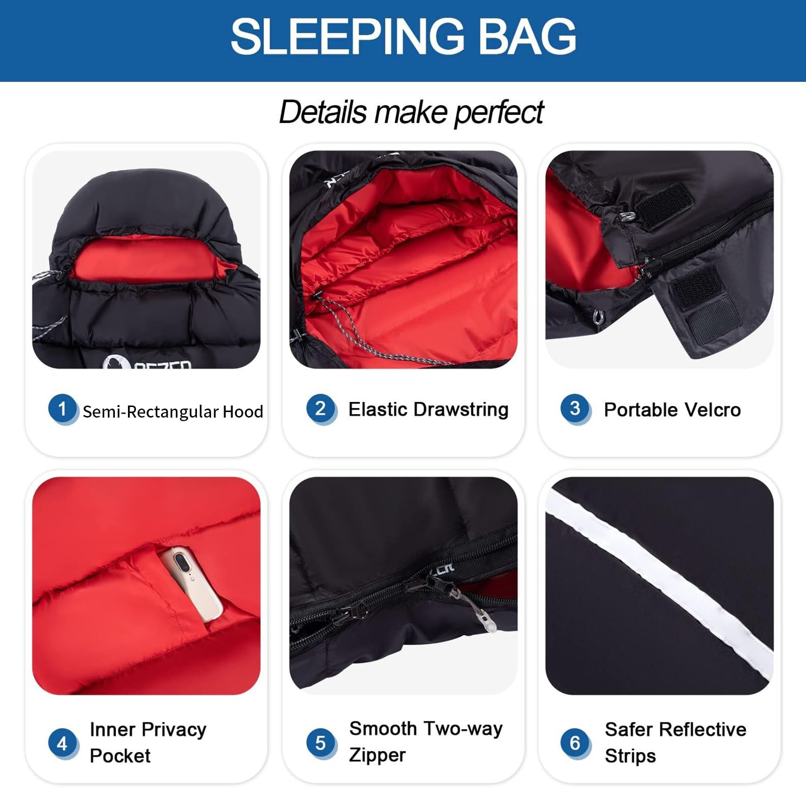 Ultralight 600 Fill Power Down Sleeping Bag for Adults - Compact & Portable with Compression Sack - Perfect for Backpacking, Camping, Hiking & Outdoor Adventures
