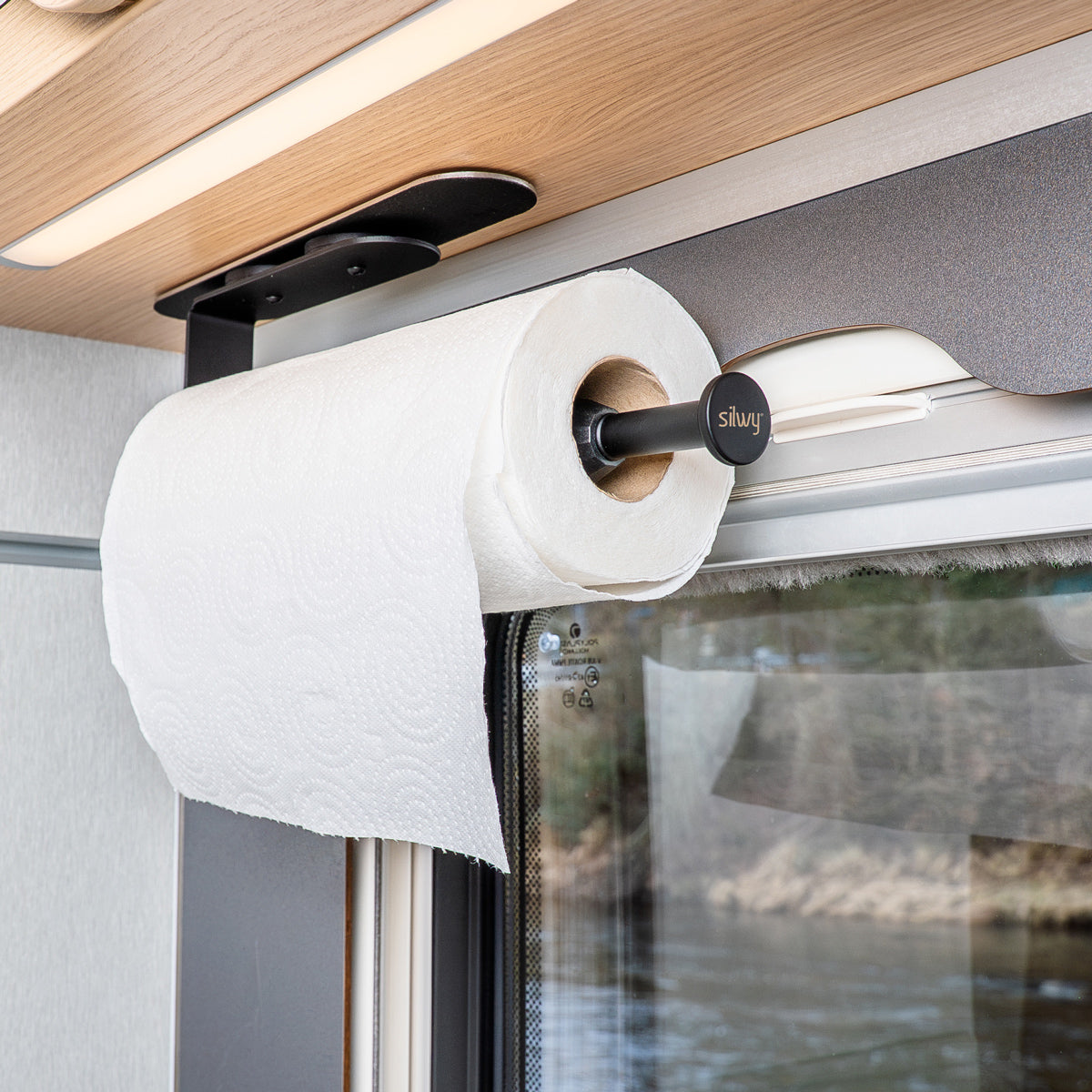 Stainless Steel Magnetic Paper Towel Holder with Metal Bar - Perfect for Kitchen, Bathroom, and Office Organization