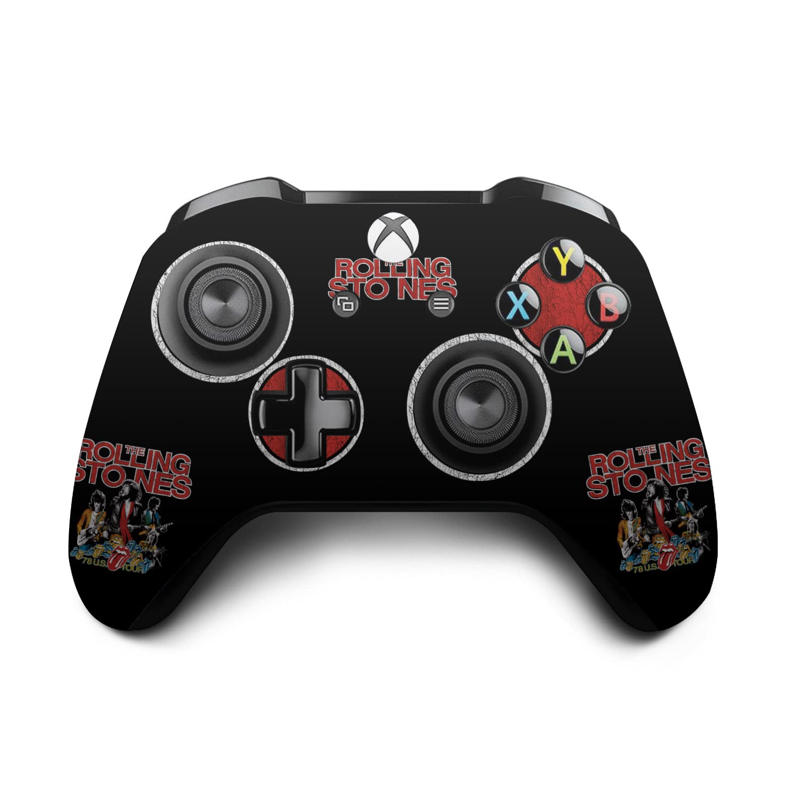 Official Rolling Stones Vinyl Art Sticker Skin for Xbox One S Console & Controller Bundle - Compatible with Gaming, Music & Pop Culture Decor
