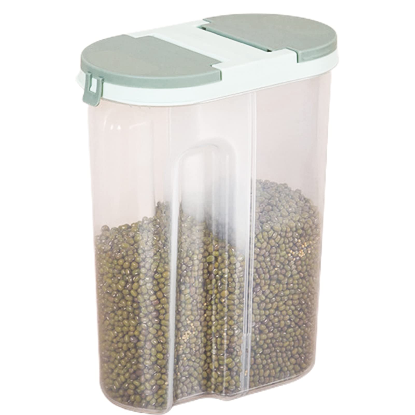 VALINK Clear Plastic Cereal Dispenser - Airtight Food Storage Container for Dry Goods, Pantry & Kitchen Organization | Perfect for Cereal, Rice, Pasta, Flour & Snacks Storage