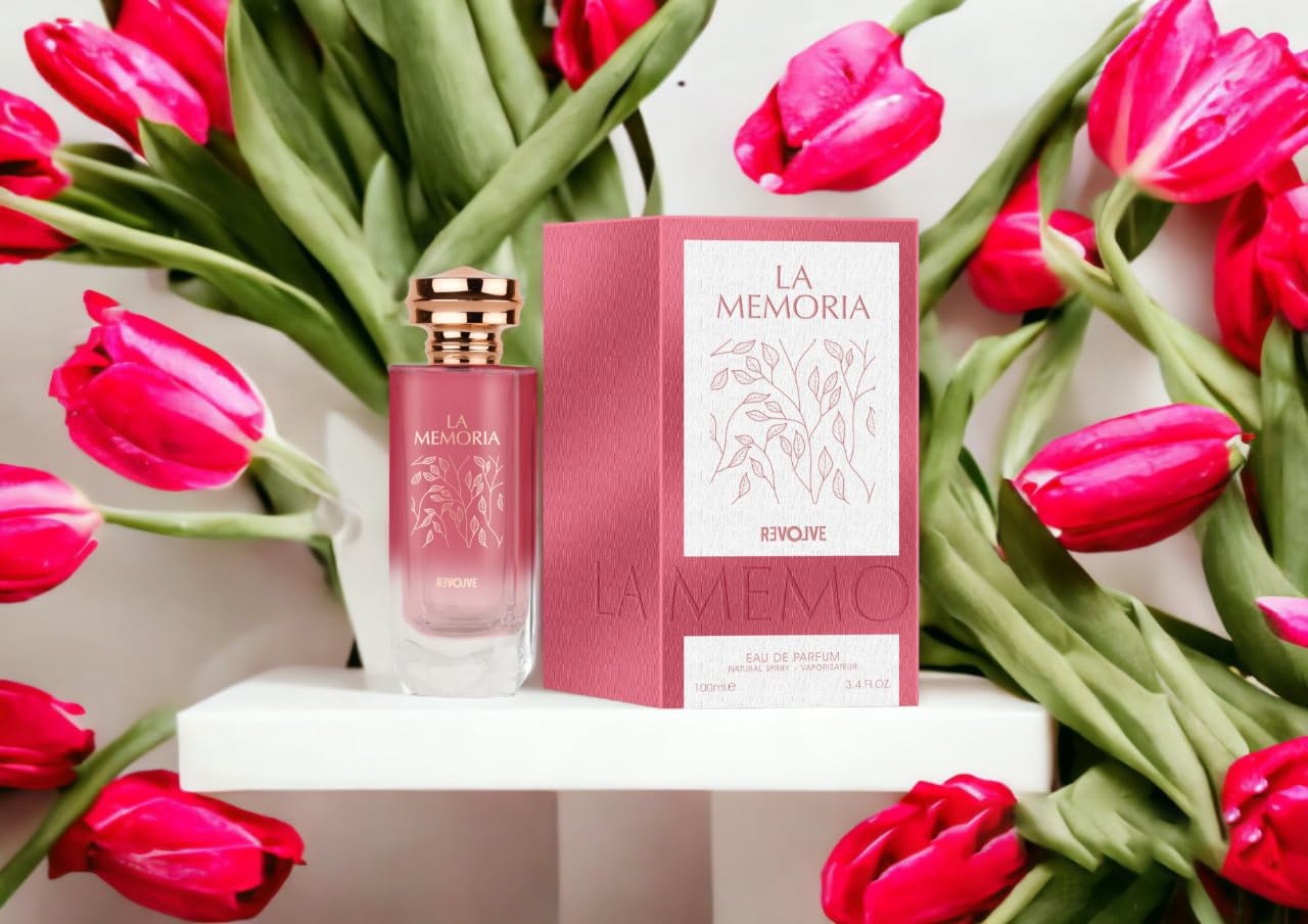 REVOLVE LA MEMORIA Eau De Parfum - 100ml Luxury Long Lasting Perfume for Women, UAE Made Fragrance | Perfect for Date Night, Office & Special Occasions
