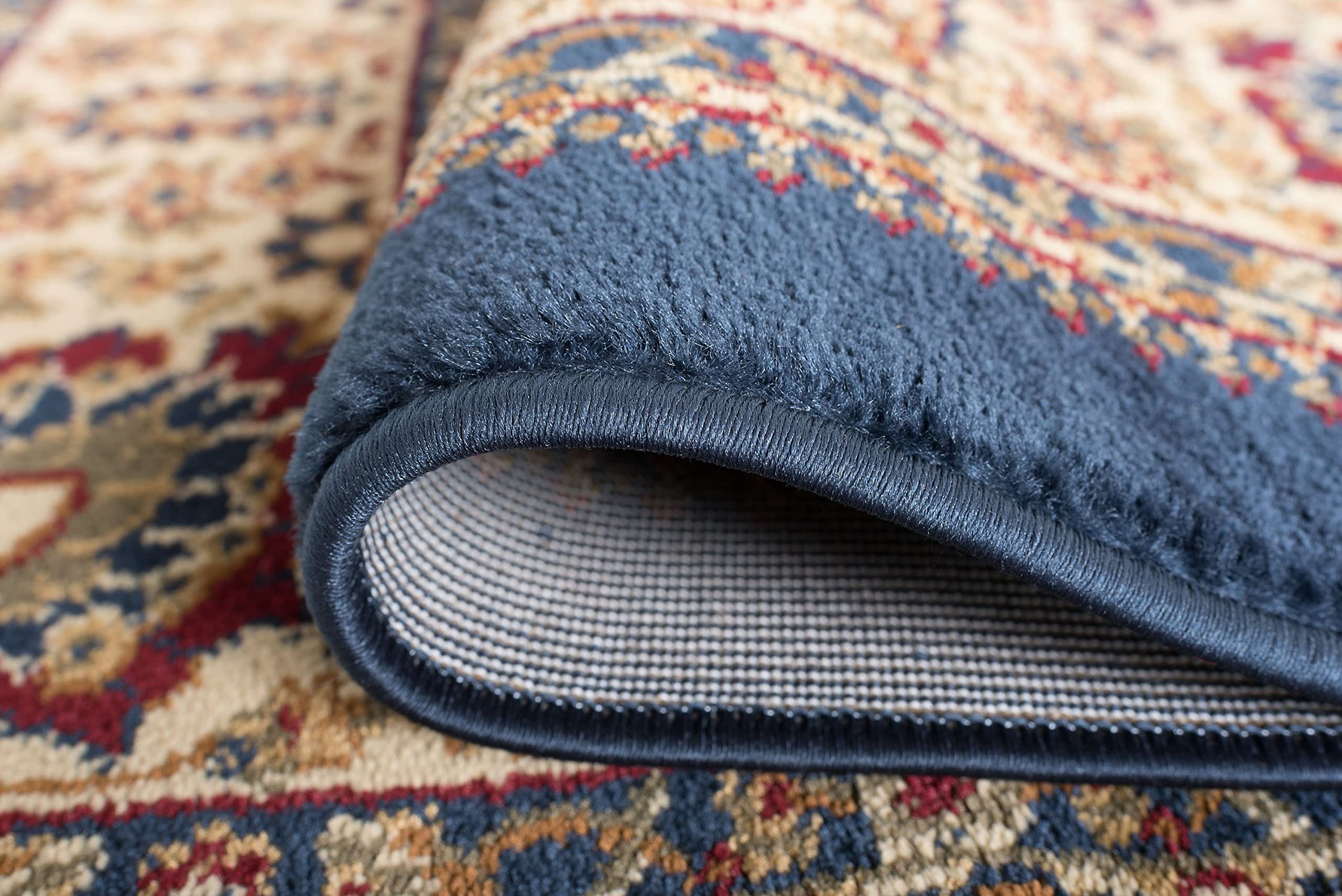 9x12 Traditional Oriental Blue Area Rug - Soft Large Indoor Rug for Living Room, Dining Room, Bedroom & Entryway - Perfect for Home Decor & Cozy Spaces (8'9