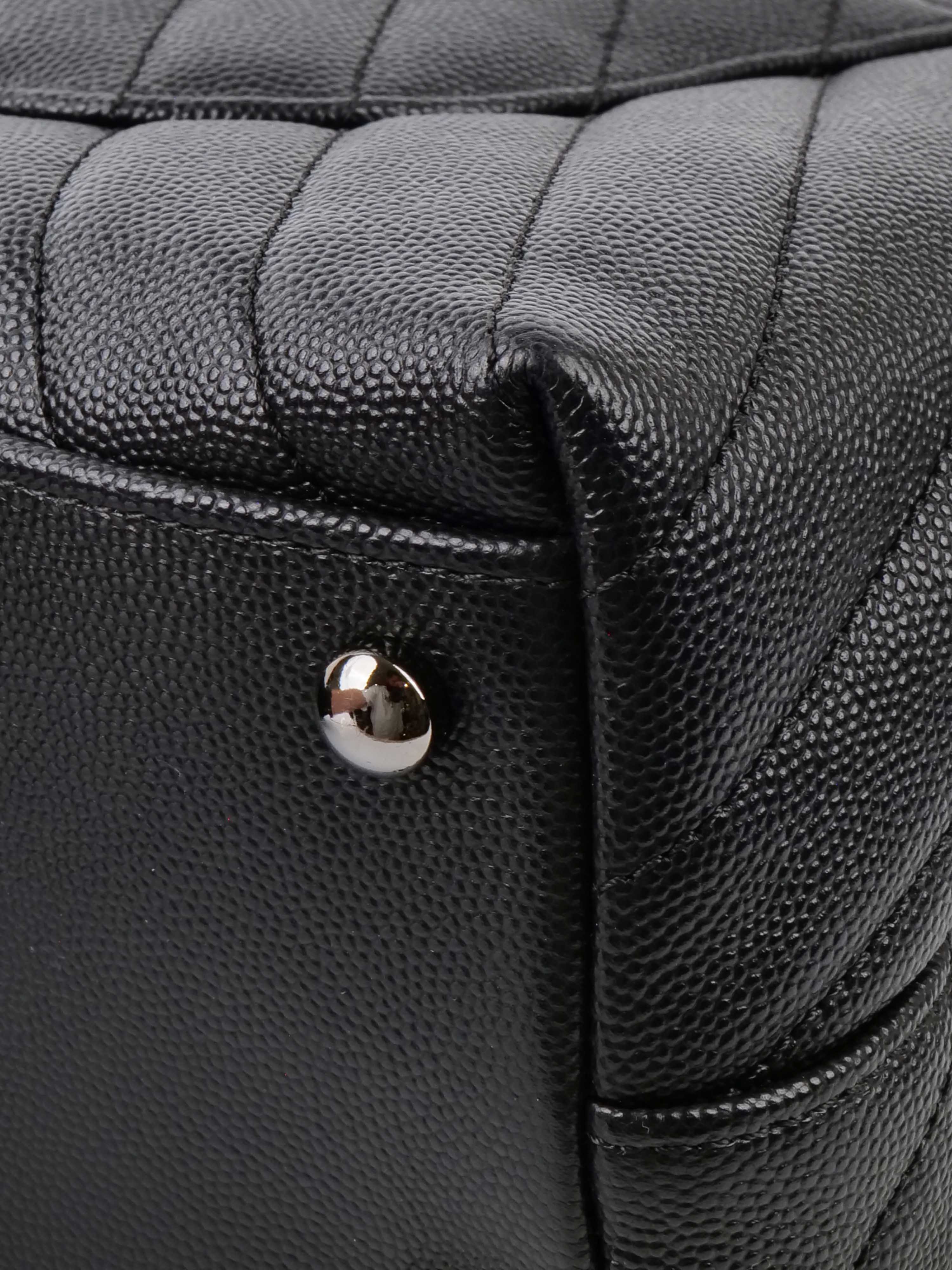 Chanel Medium Chevron So Black Coco Handle Bag - Luxury Quilted Leather Crossbody Purse for Women | Perfect for Evening Parties, Date Nights & Special Occasions