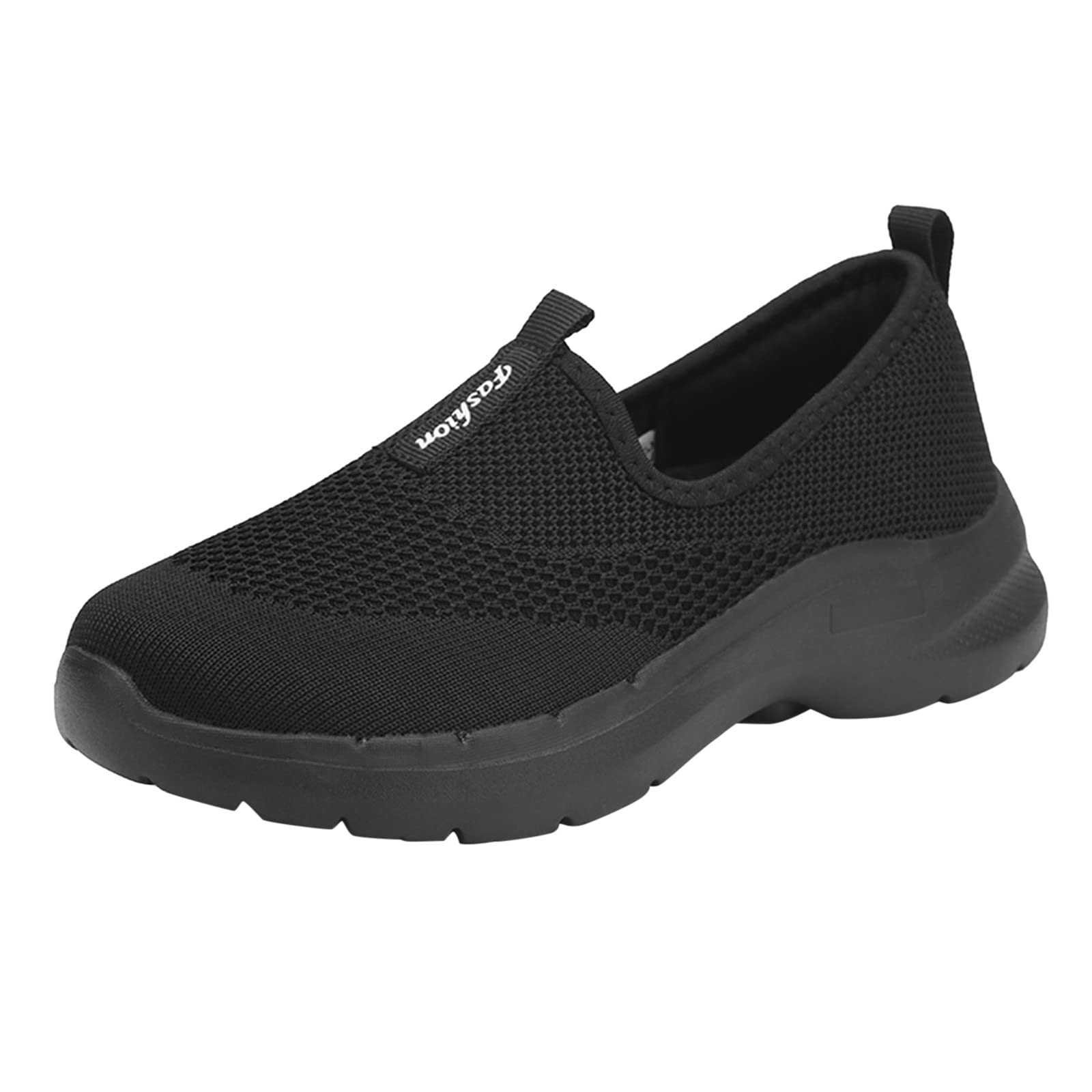 Women's Lightweight Air Cushion Safety Sneakers - Non-Slip Oxford Shoes with Round Toe for Walking, Running & Work | Breathable Comfort for All-Day Wear