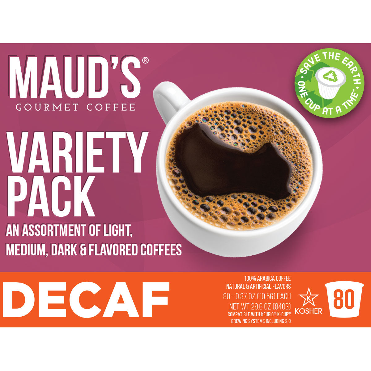 Premium Decaf Coffee Pods Variety Pack - 9 Delicious Blends for Keurig Brewers | Perfect for Office, Home & Gifting