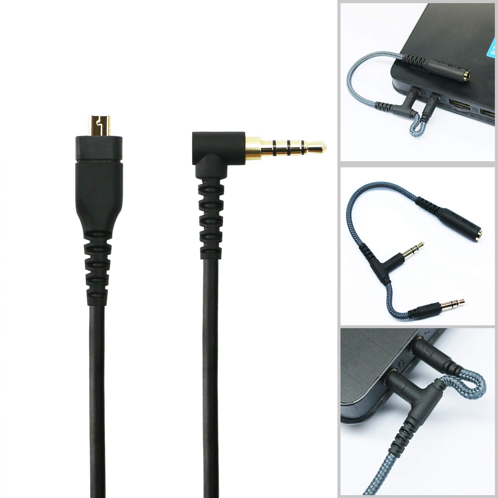 NewFantasia Replacement Audio Cable for SteelSeries Arctis 3/5/7/Pro/Pro Wireless Gaming Headsets - 1.3m (4.3ft) 3.5mm Aux Cable - Perfect for Gaming, Streaming & Home Office Use