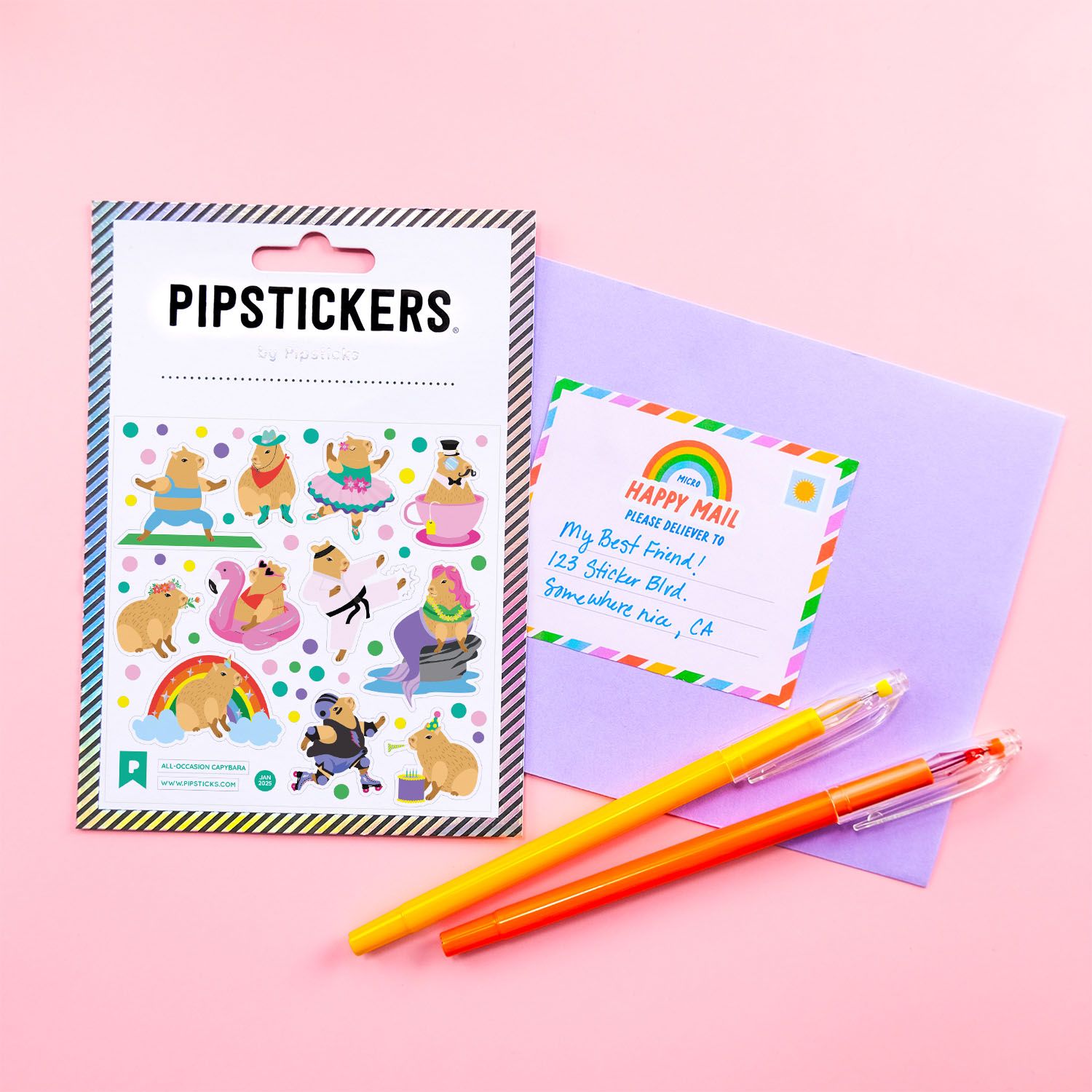 Funny Capybara Stickers for Water Bottles, Laptops & Journals - Cute Vinyl Decals for Kids & Adults - Perfect for Gifts, DIY Crafts & Scrapbooking