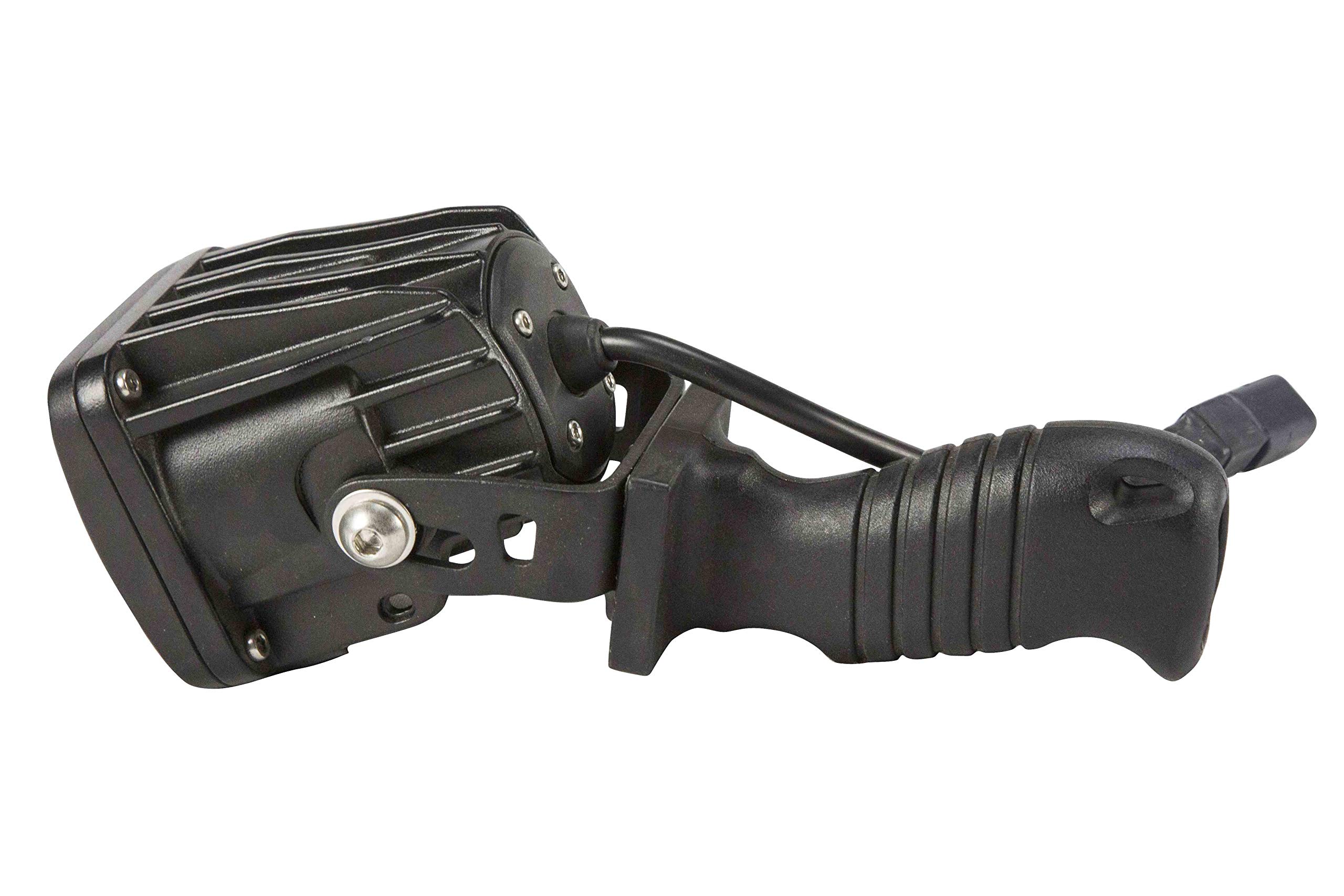 10W High Intensity LED Handheld Spotlight with 16' Coil Cord & Cigarette Plug - Waterproof, Rechargeable for Camping, Hunting, Emergency, Off-Roading, and Outdoor Adventures