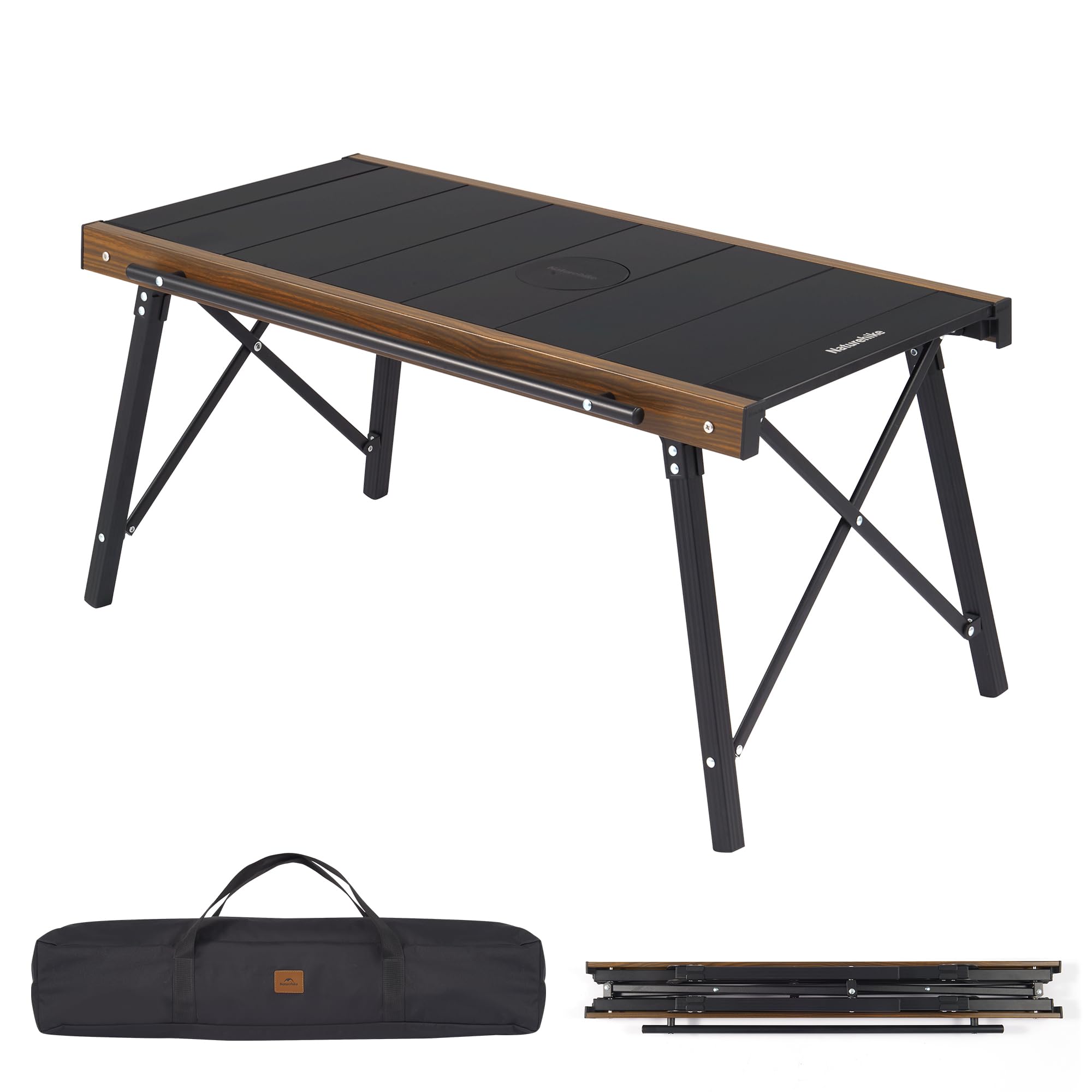 Naturehike Folding IGT Camping Table - Portable Outdoor Cooking System with Ultralight Aluminum Frame & Carry Bag - Perfect for Car Camping, Picnics, RV Trips, Backyard BBQs, and Patio Dining