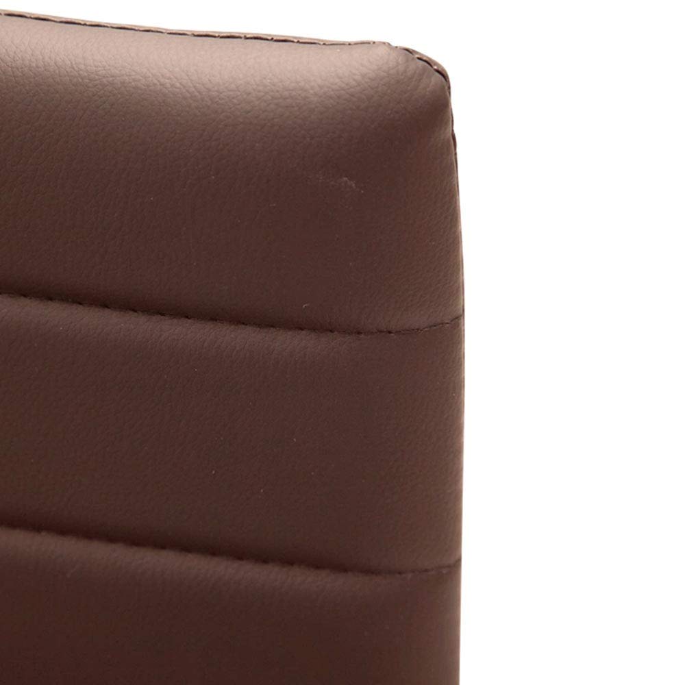 BAKAJI Set of 4 Modern Dining Chairs - Faux Leather Upholstered Seats with Sturdy Metal Frame - Perfect for Kitchen, Living Room & Dining Room - 98 x 41 x 45 cm (Moro) - Ideal for Home Decor, Family Gatherings & Small Spaces