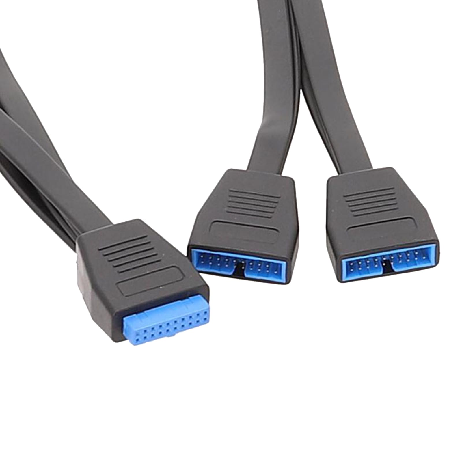 USB 3.0 1 to 2 Splitter Adapter for Motherboard - 19Pin/20Pin Header Converter for PC Build
