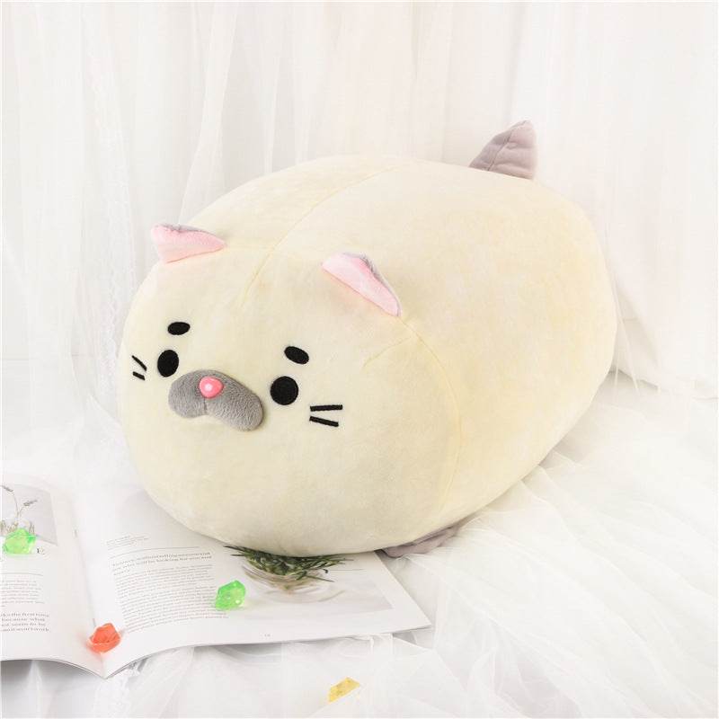 Soft Chubby Cat Plush Toy - Cute Stuffed Animal for Kids & Adults - Perfect for Cuddling, Gifts, and Home Decor
