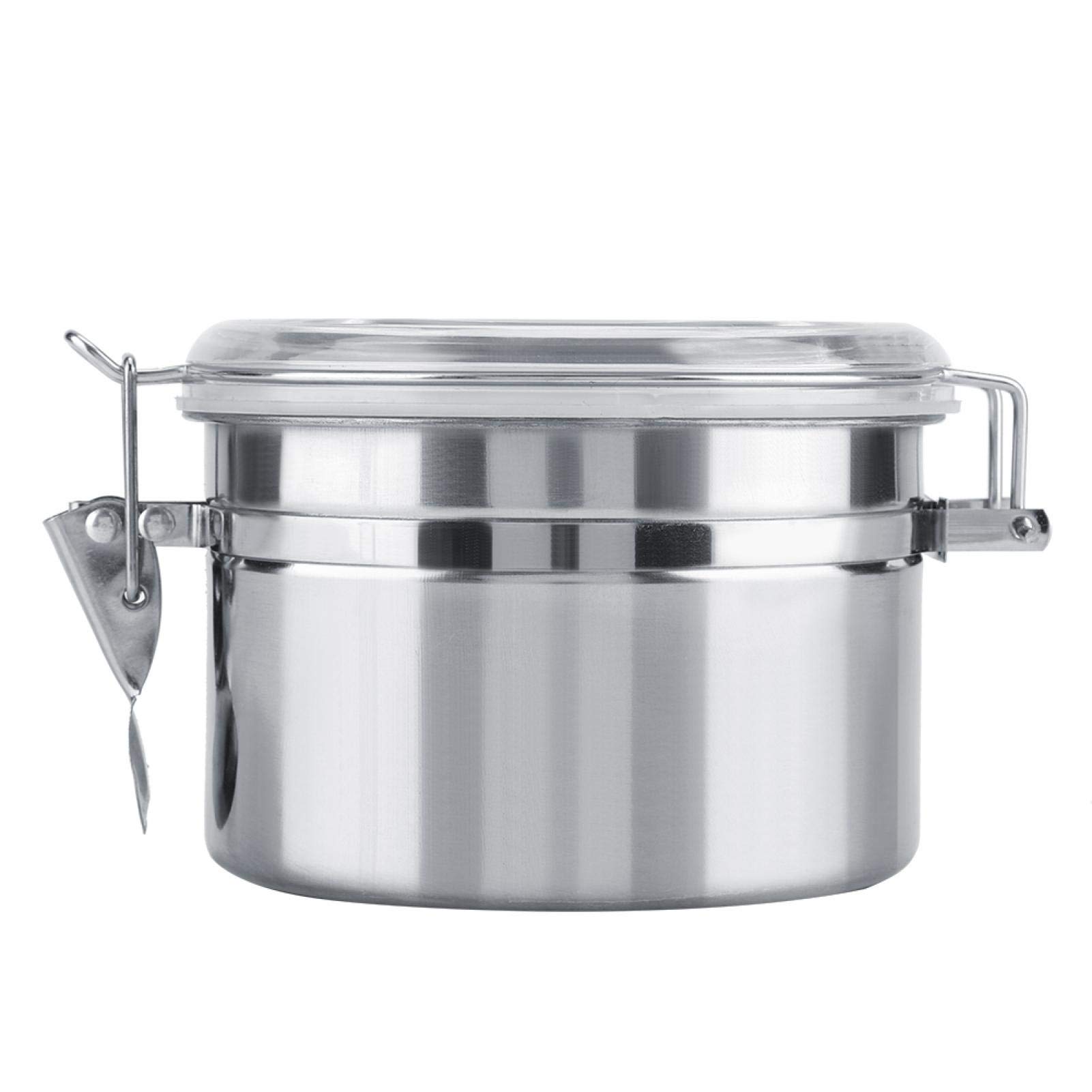Premium Stainless Steel Vacuum Sealed Coffee Storage Container - 800ML Airtight Canister for Coffee Beans, Tea, Sugar & Dry Food - Ideal for Kitchen, Pantry & Office Use
