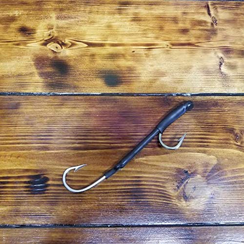 Premium Heavy Duty Double 180° Tuna Fishing Hooks - Saltwater Rigged Lures for Big Game Fishing - Perfect for Offshore, Deep Sea & Sport Fishing Adventures