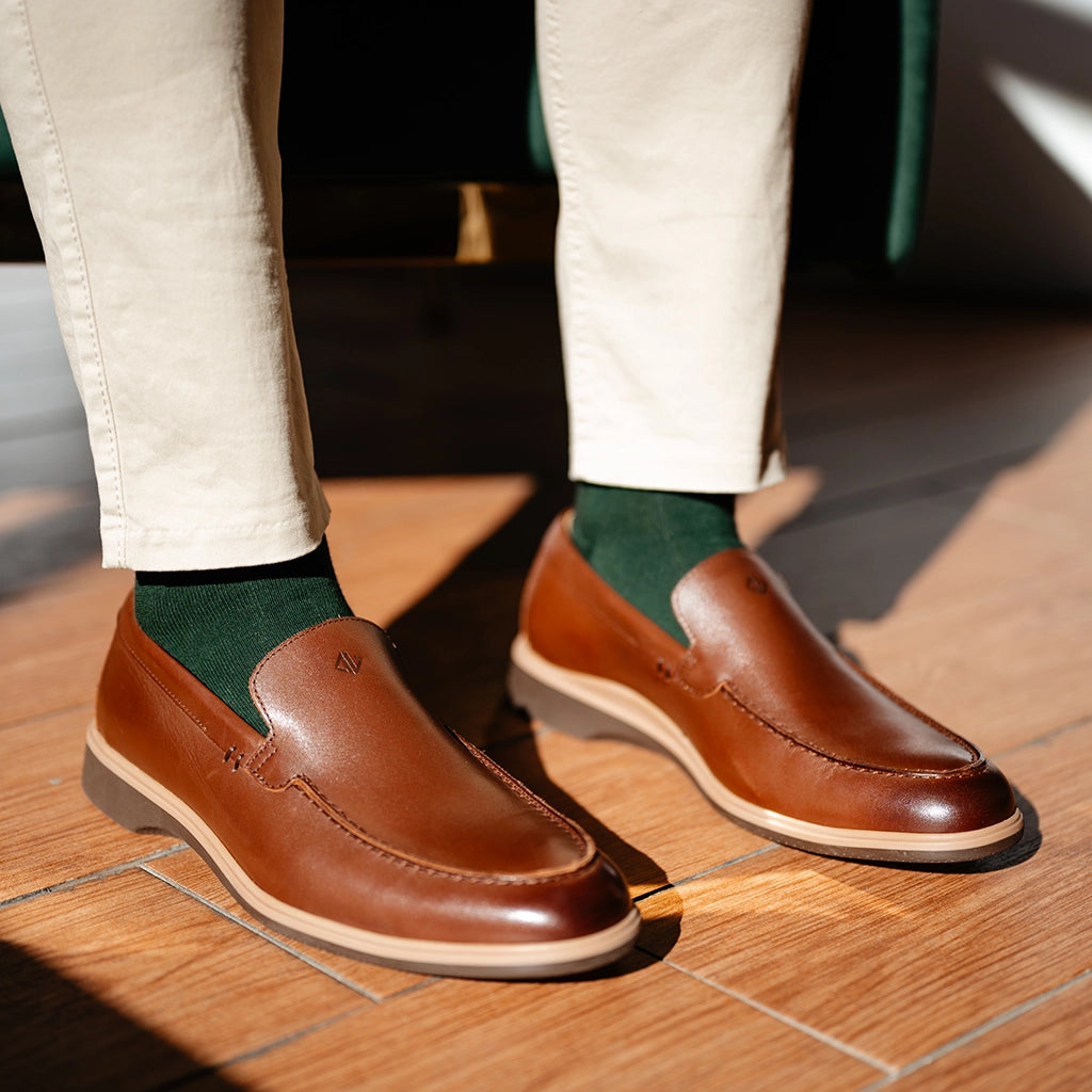 Premium Olive Dress Socks for Men - Comfortable Formal & Business Socks - Perfect for Office, Weddings & Special Occasions