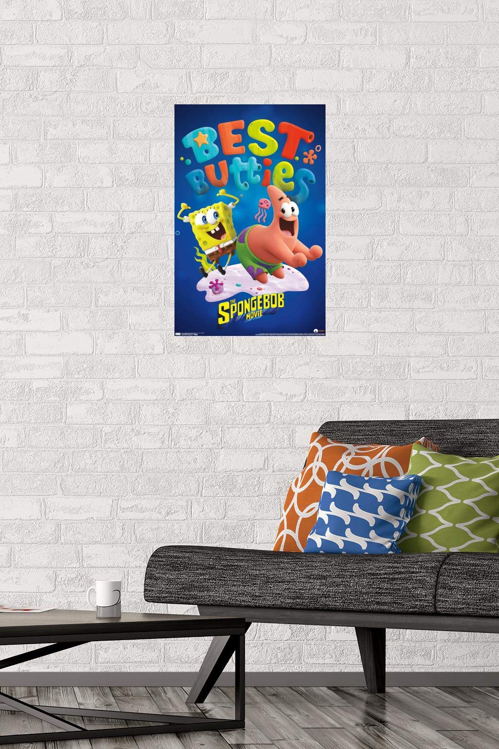 Trends International The SpongeBob Movie: Sponge On The Run Wall Poster - 14.725 x 22.375 Inches, Premium Unframed Art Print for Kids Room Decor, Living Room, Office & Dorm Wall Art