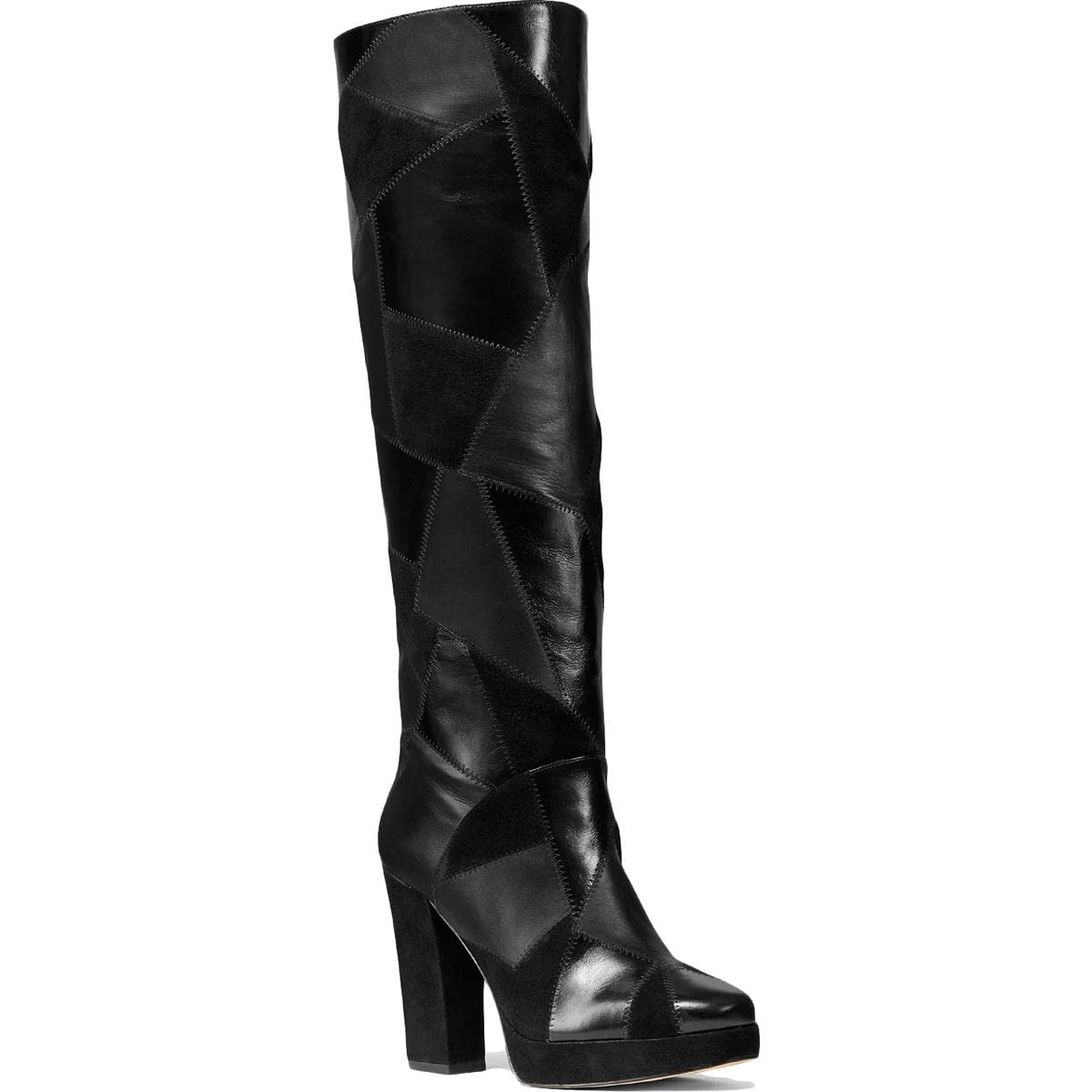 Michael Kors Women's Hanya Leather Knee-High Boots - Stylish Tall Leather Boots for Women | Perfect for Fall, Winter & Office Wear