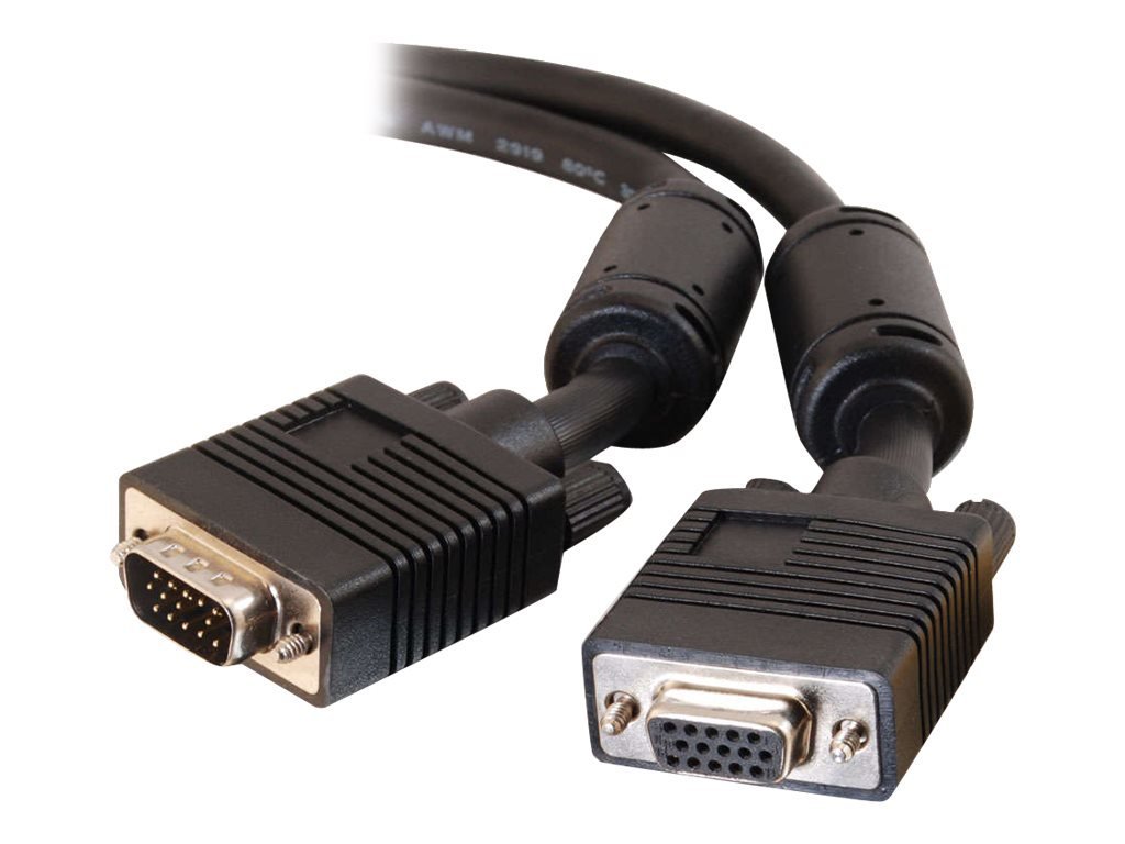 C2G 20m Pro Series HD15 UXGA Male to Female Monitor Extension Cable - High Performance for Home Office, Gaming & Professional Workstations