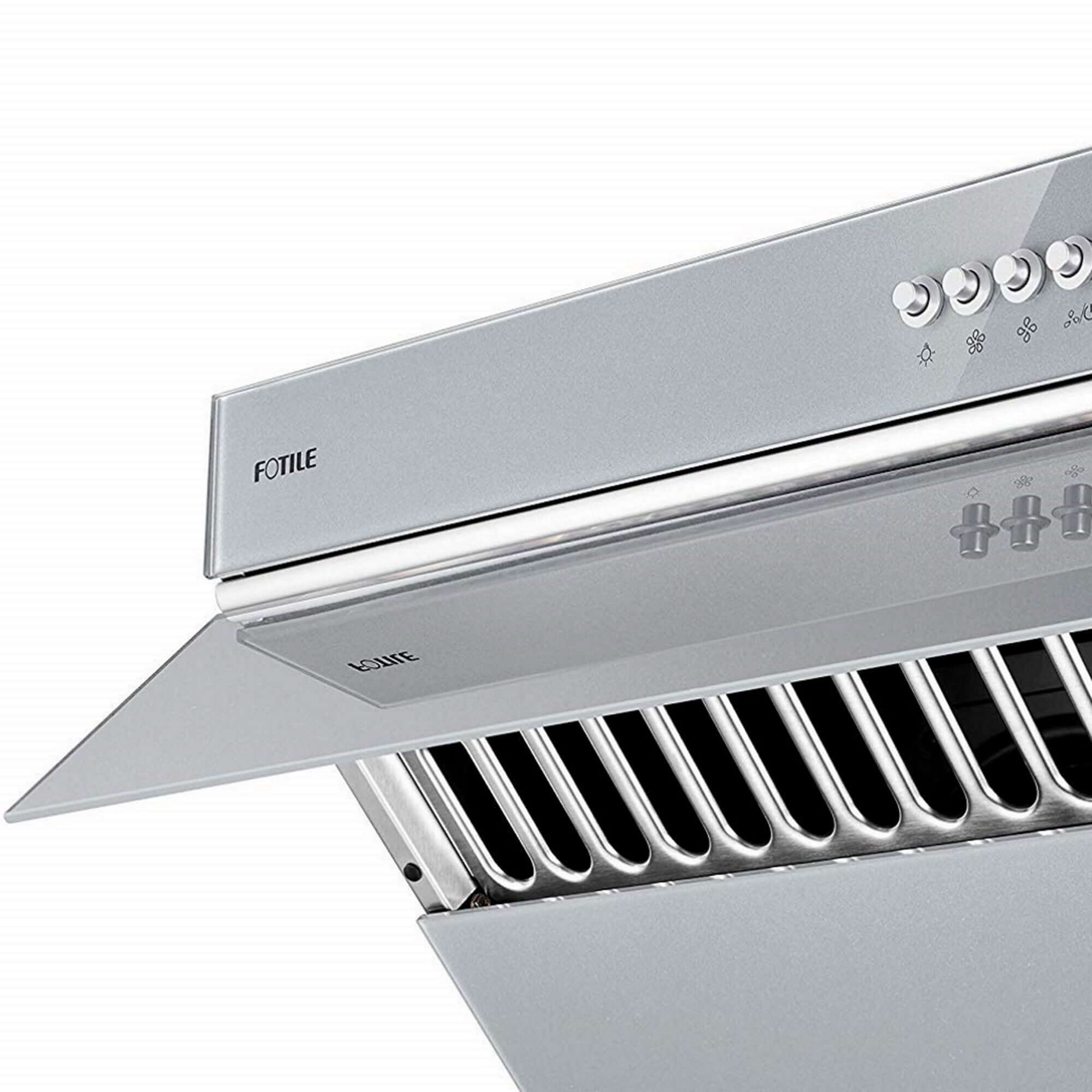 Fotile JQG7522 30-Inch 850 CFM Wall Mount Range Hood with Push Button Controls - Stainless Steel Kitchen Vent Hood for Gas Stoves, Cooking Smoke Removal - Perfect for Modern Home Kitchens & Open Concept Designs