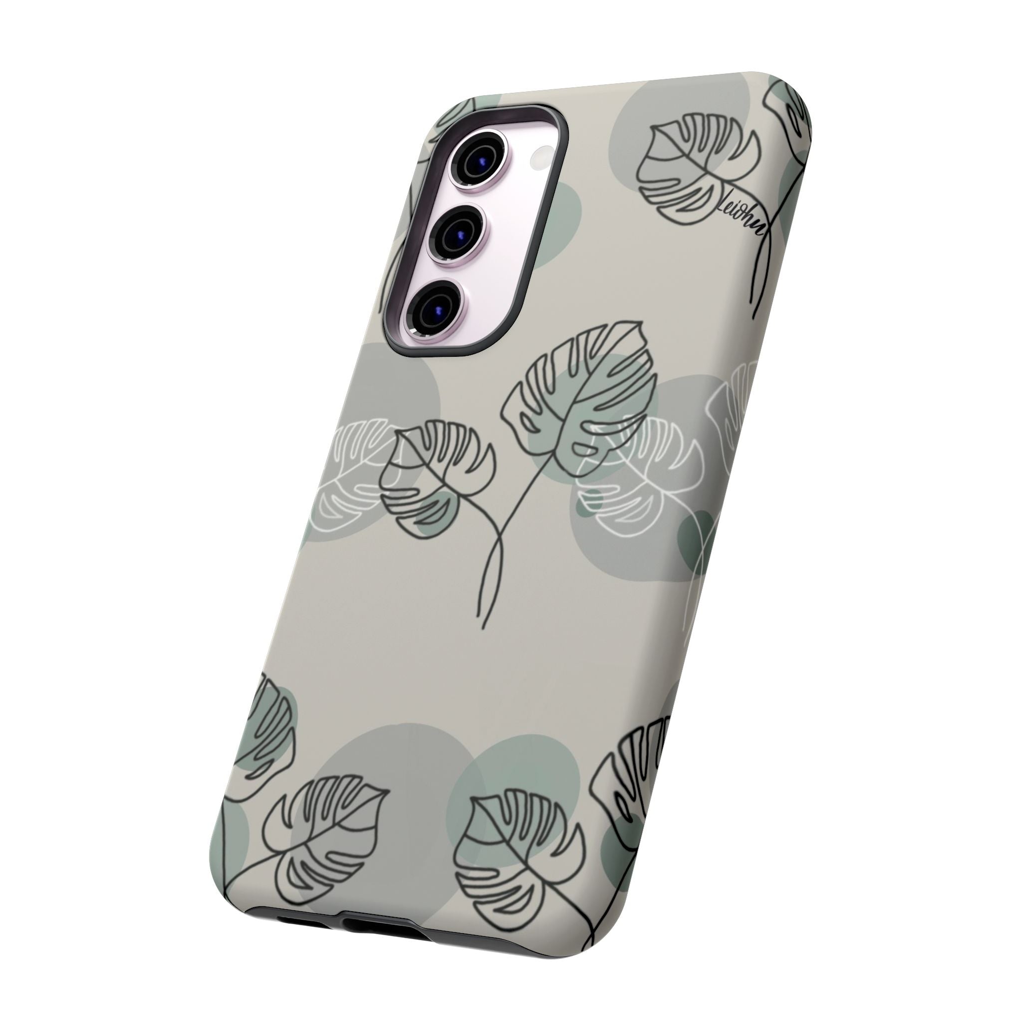 Vintage Monstera Leaf Samsung Galaxy Phone Case - Stylish Protective Cover for Samsung Galaxy S21/S20/Note 20 - Perfect for Nature Lovers & Boho Aesthetic