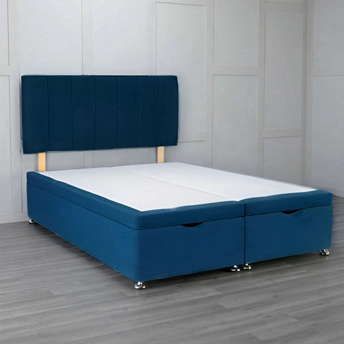 Front Opening Ottoman Bed Base with Storage - Space Saving Bed Frame for Small Rooms & Apartments | Perfect for Extra Storage & Guest Beds