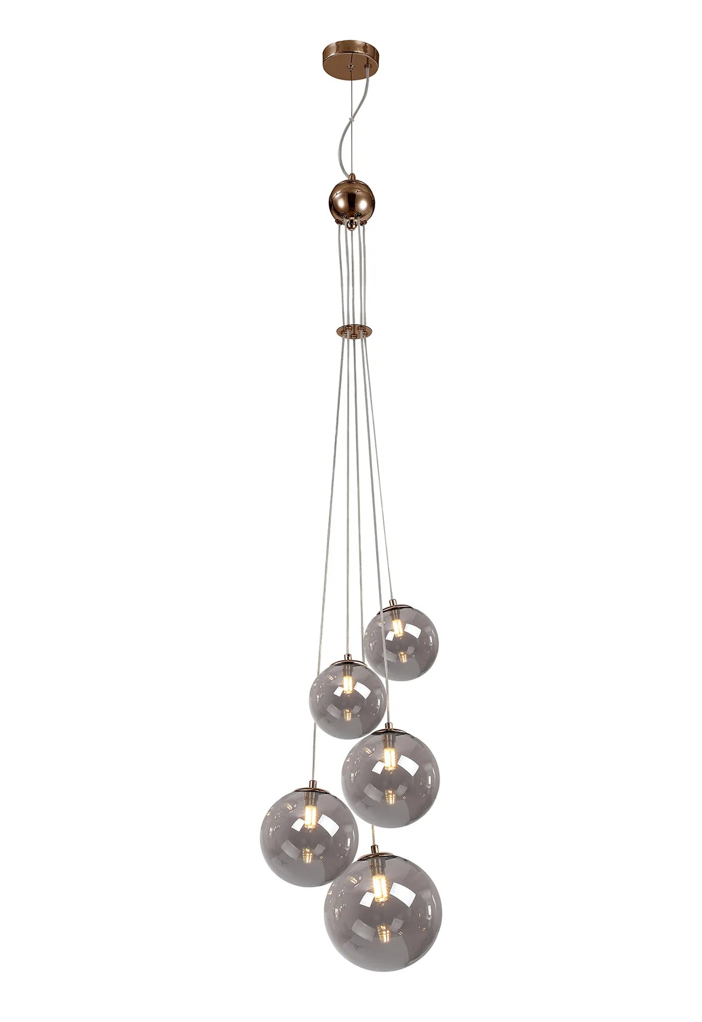 Modern Austin 5-Light Cluster Pendant with G9 Base - Elegant Ceiling Lighting for Dining Room, Kitchen Island, or Entryway