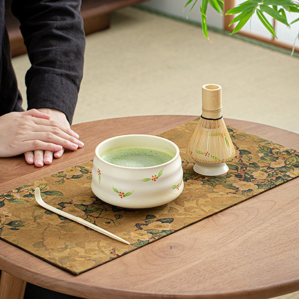 Premium Japanese Floral Matcha Green Tea Ceremony Set - Authentic Traditional Tea Kit for Home, Office & Gifting | Relaxing Zen Tea Experience