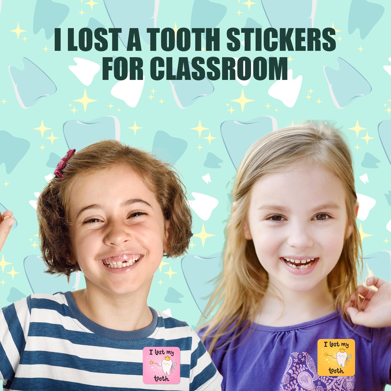 120pcs Tooth Fairy Stickers for Kids - Fun Lost Tooth Reward Stickers, Cute Dental & Oral Care Decals for Encouragement & Celebration - Perfect for Tooth Fairy Gifts, School Rewards & Bedtime Routines